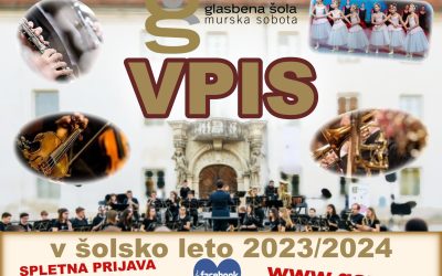 Predstavitev instrumentov učiteljev iz Glasbene šole Murska Sobota – Vpis