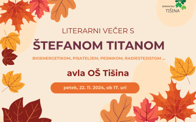 Literarni večer s Štefanom Titanom